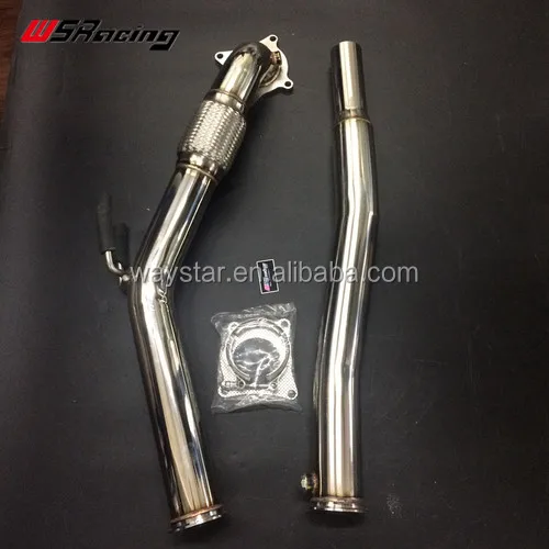 For VW For AUDI A3 8P 2.0 TFSI 3inch downpipe 304 stainless steel exhaust pipe
