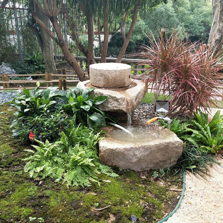 Natural Old Granite Grist Mill Millstone - UK Water Fountains Features For Sale Garden Outdoor Decoration