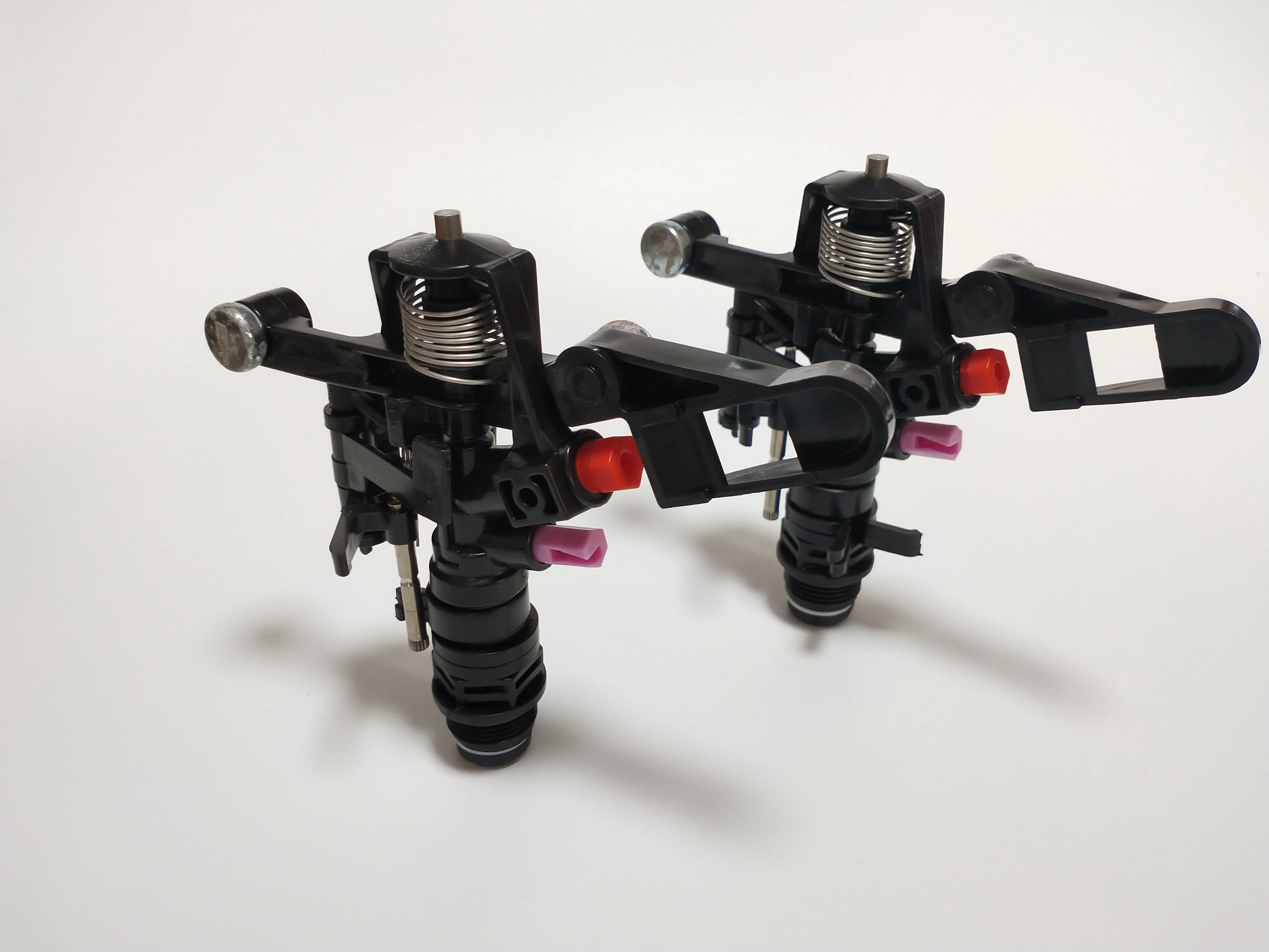 3/4' High Quality Adjustable Plastic Impulse Water Sprinkler With Plastic Nozzles Plus Size