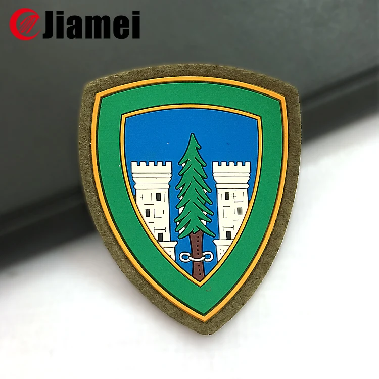 Embroidered fabric military badges and insignia