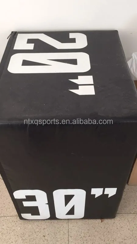 Chinese supplier reliable crossfit 3-in-1 soft foam wood jump box