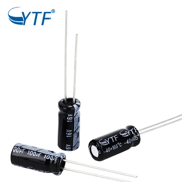 Низкая стоимость высокого напряжения 16 В 100 мкФ dip-алюминиевых радиальный продажи аудио электролитический конденсатор