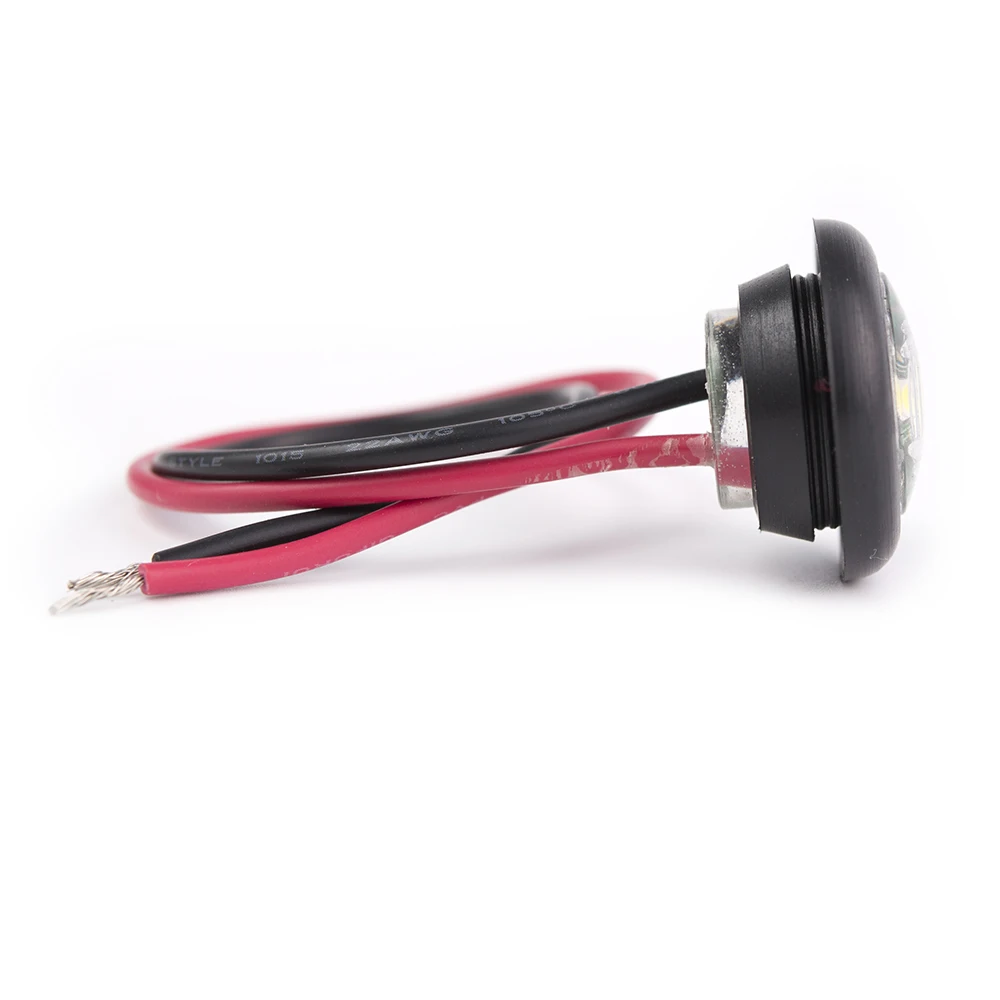 Mini White Clear 0.75 Inch Round Offroad led for Truck Trailer 12v led Side Marker light Clearance Indicator Lamp truck lights