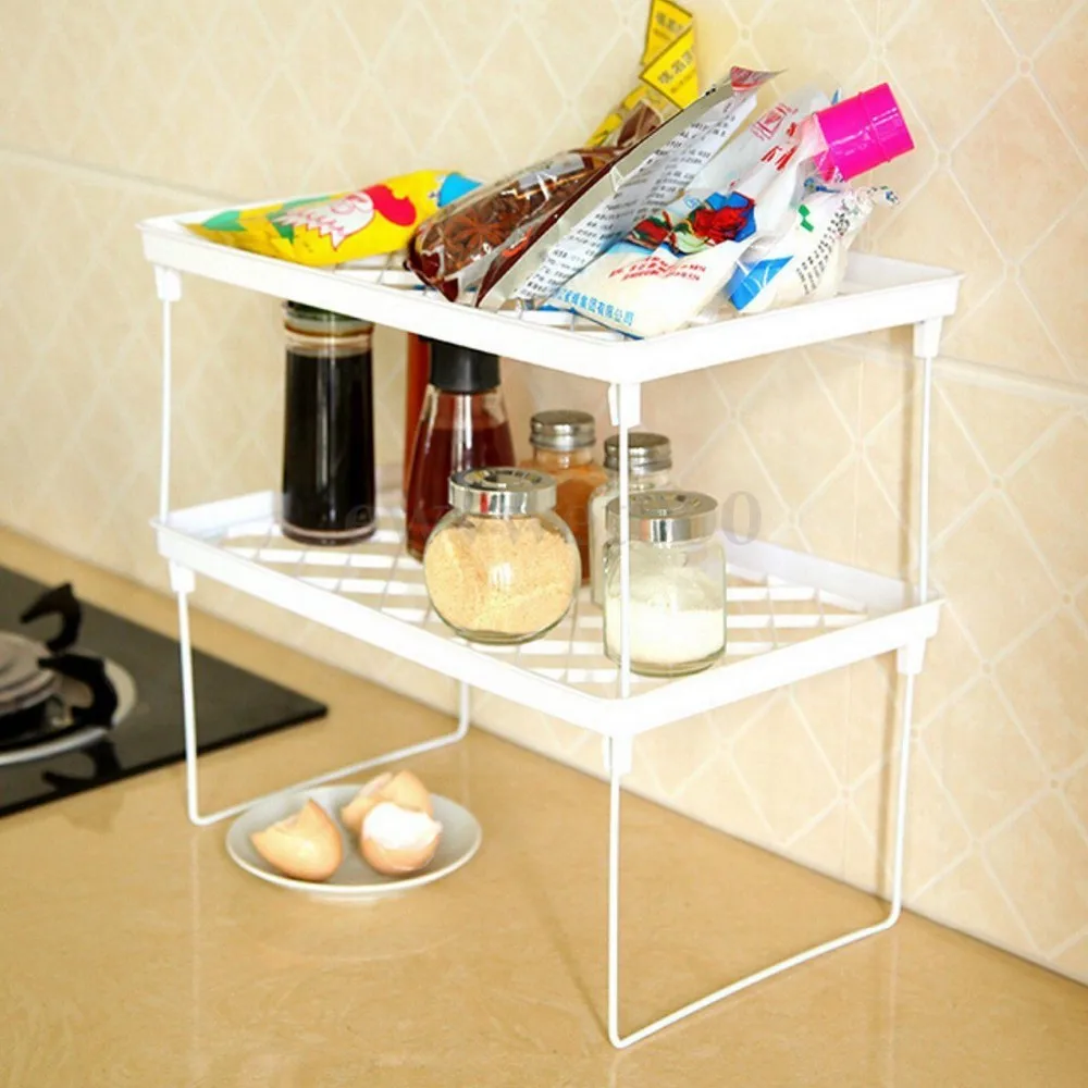 
Folding Shelves Storage Shelf Bathroom Kitchen Rack Space Shelving 
