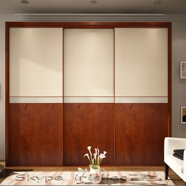 New style fashion moisture proof intergrated wooden closet bedroom wardrobe