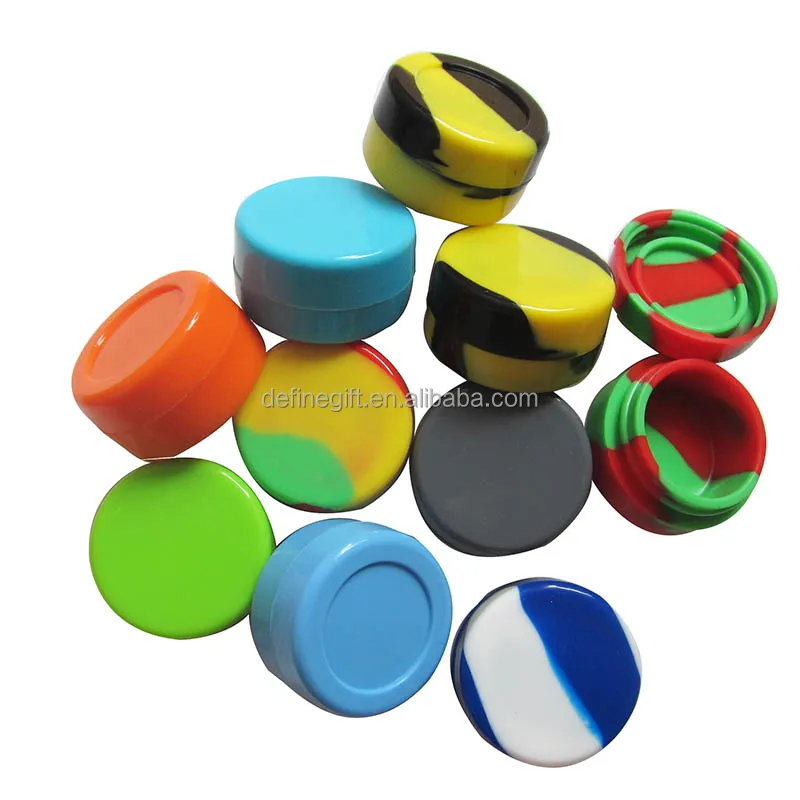 Custom Logo Nonstick Food Grade Silicone Oil Wax Concentrate Container Jar