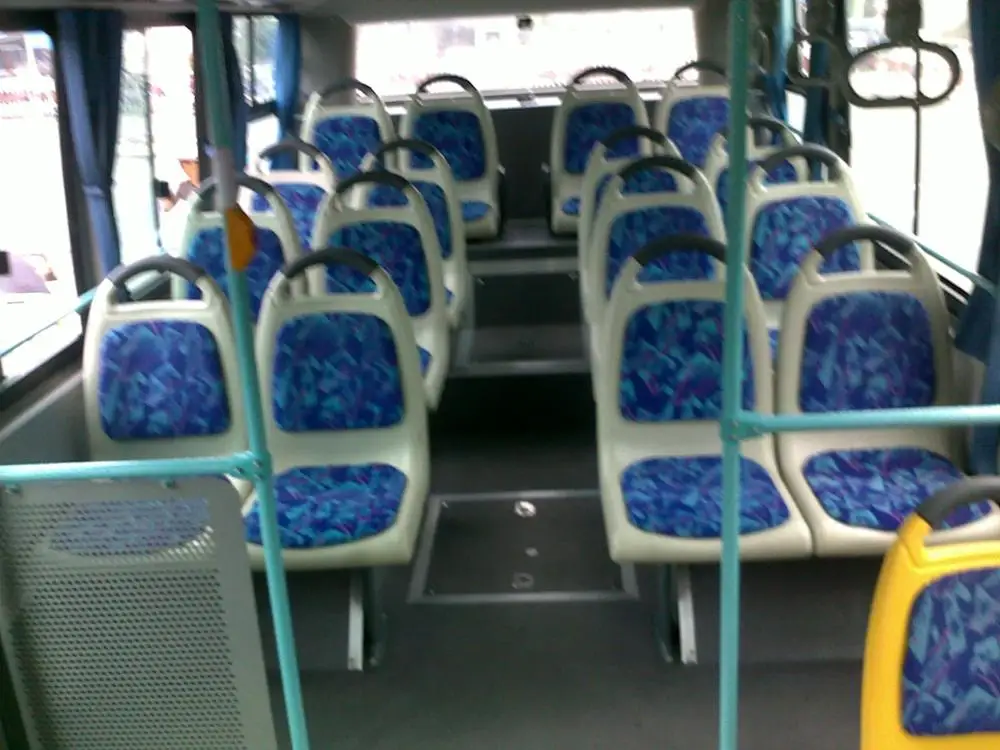 Luxury Blow Molding bus seat with bolster