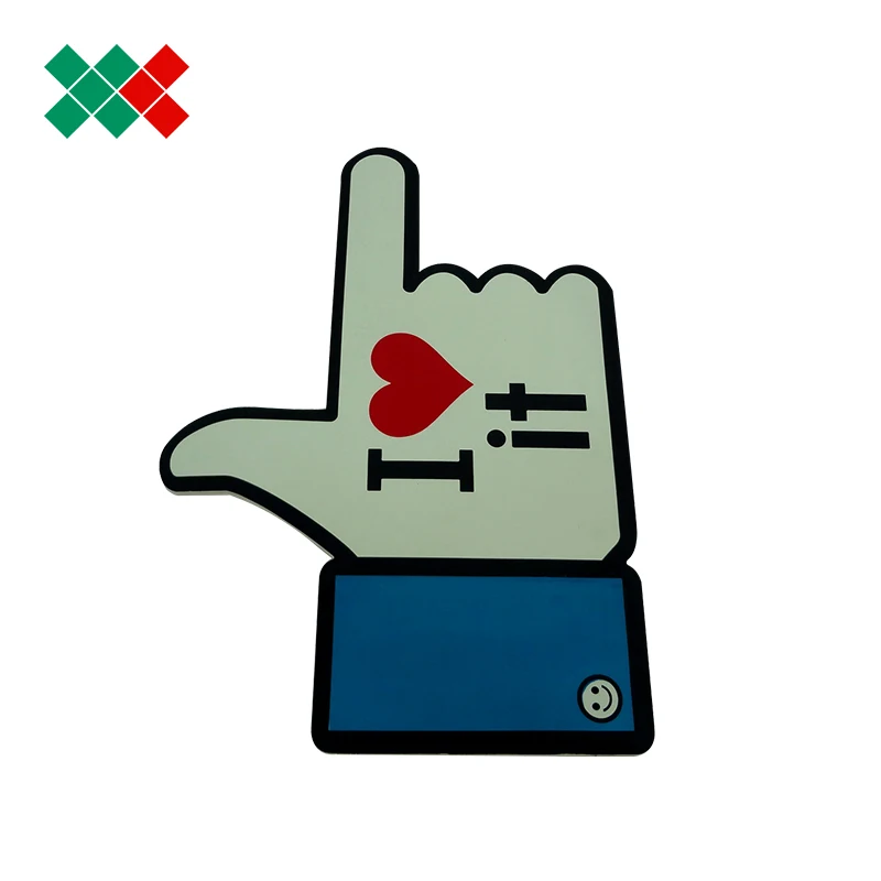 
Promotional big custom shocker eva foam finger cheering hands OK shape printed foam hand with logo 