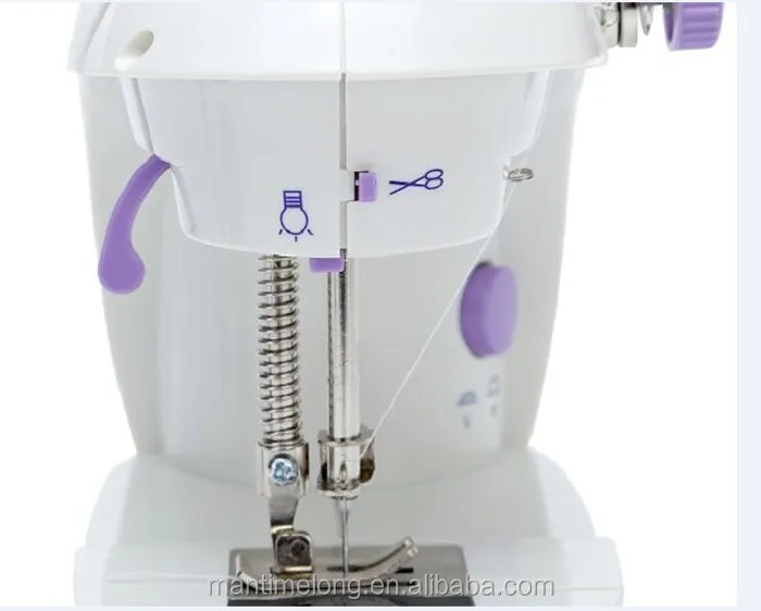 Маленькая многофункциональная электрическая мини-швейная машина, портативная бытовая швейная машина