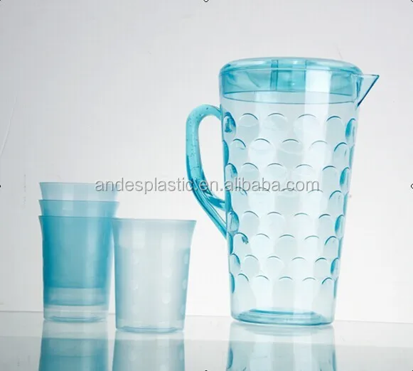 
2500ML Insulated Acrylic plastic water pitchers in set 