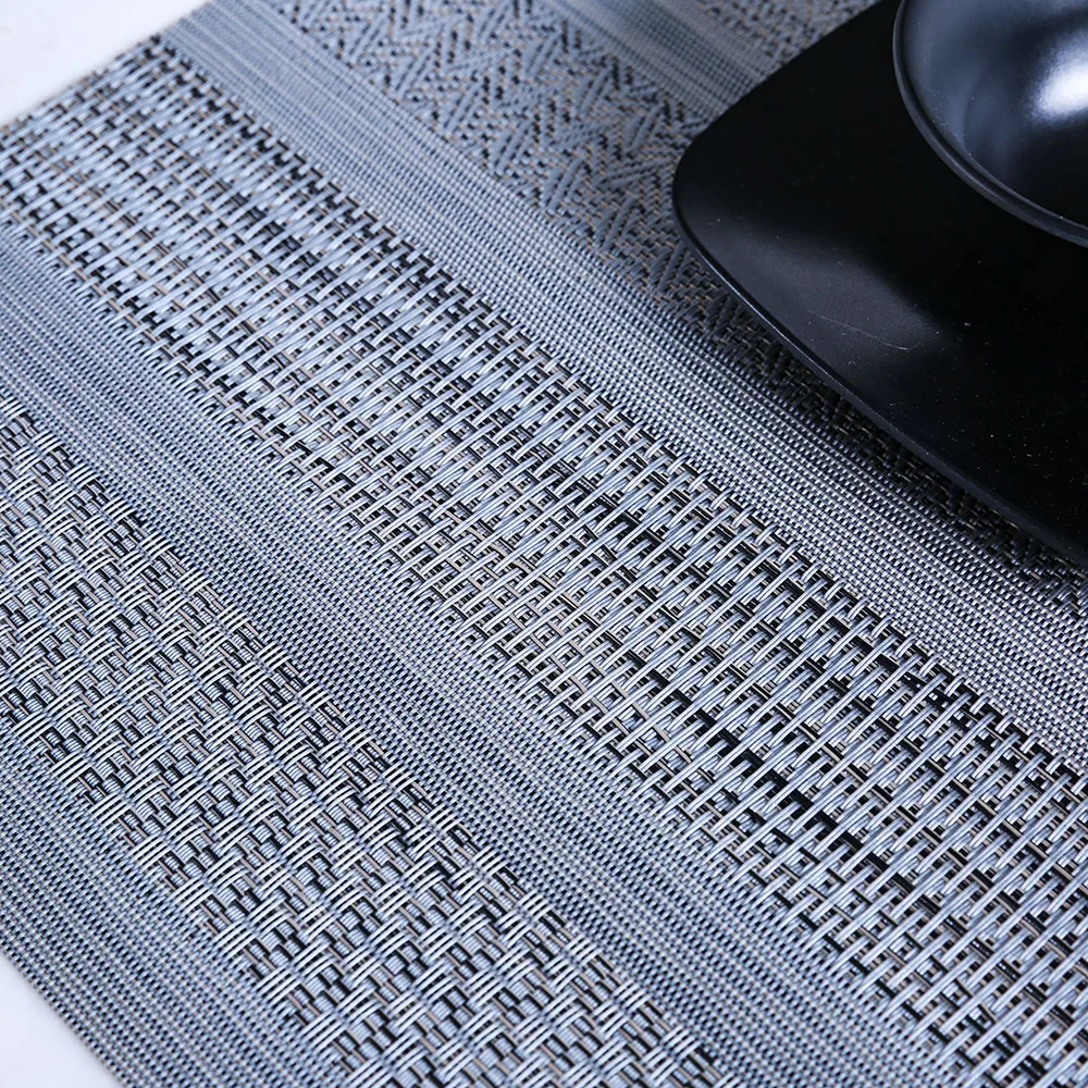 Хорошее качество, недорогая цветная безопасная для мытья в посудомоечной машине, пластиковая виниловая Подставка под горячую еду для ресторана, кофе, коврик для обеденного стола из ПВХ