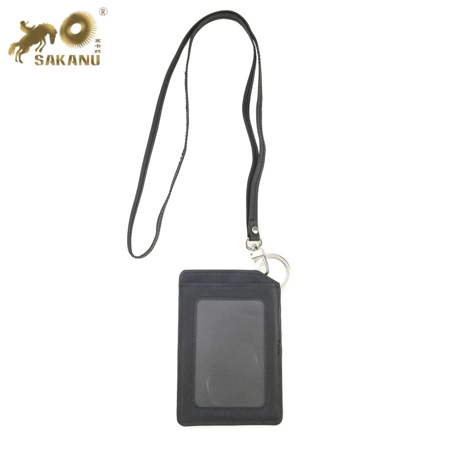 PU PVC leather ID card holder