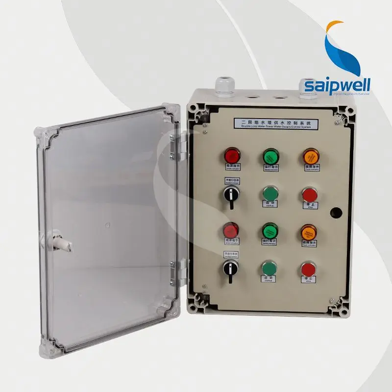 
With Push Button and Signal light power control switch cabinet 