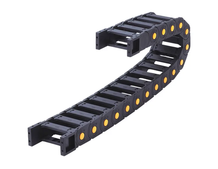 EXW plastic custom black  cable drag chain for lathe machine