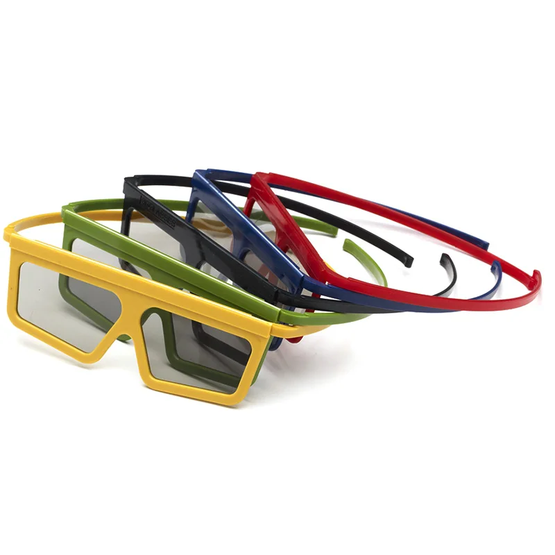 Черная пластиковая оправа в стиле тематического парка, многоразовые пластиковые поляризованные 3D-очки отличаются превосходным качеством, поляризационная пленка 10 мл