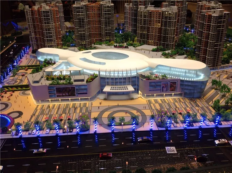 Commercial architectural 3d building model scale maquette