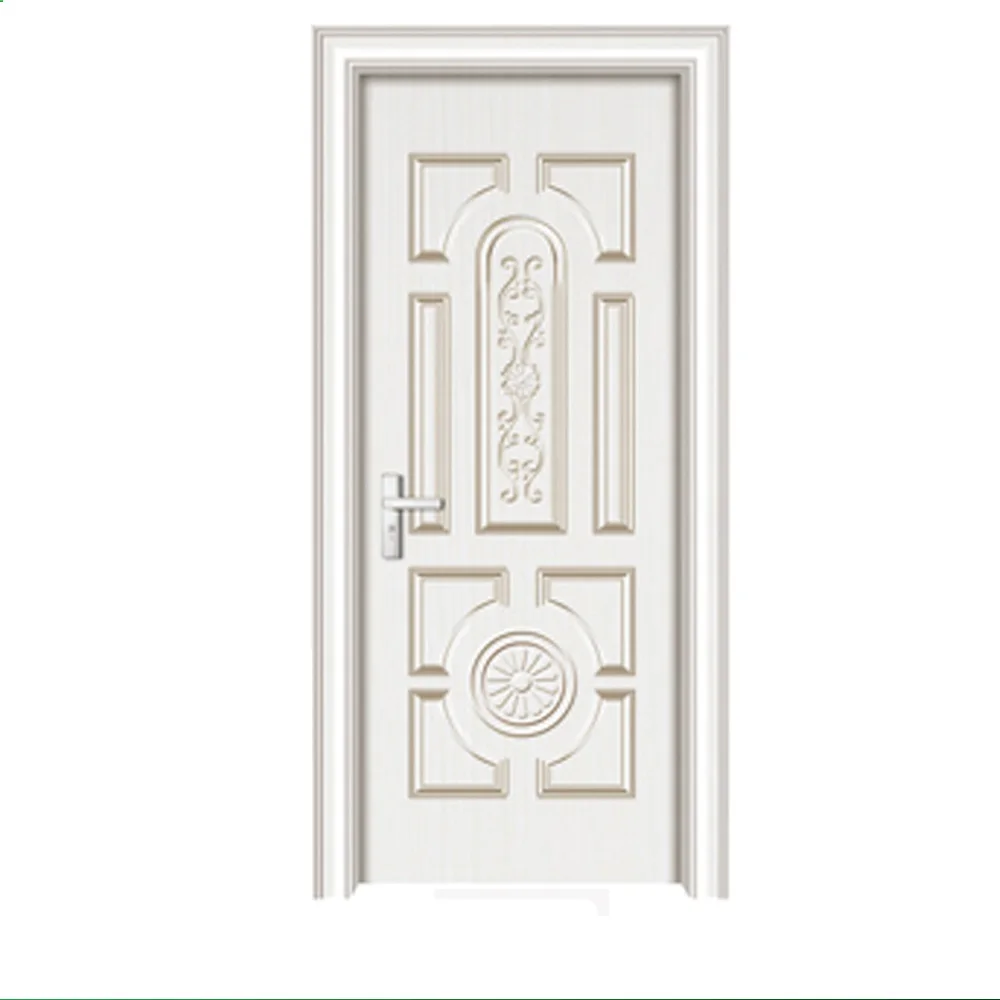 Exterior single white safety godrej steel door