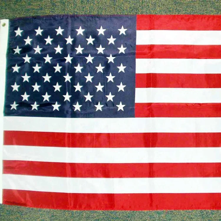 Factory Direct Superior Quality 100% polyester Custom Design Screen Printed USA American flag nylon flag