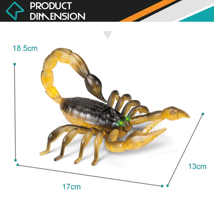 Дешевый животный специфический гибкий операционный Скорпион автомобиль игрушки пульт дистанционного управления с подсветкой