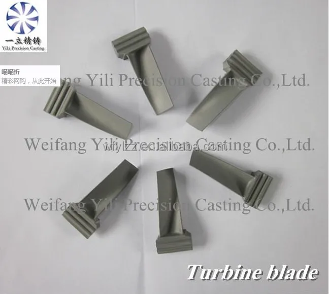 Вложение вакуумное литье турбинное лезвие Superalloy используемое для локомотивного турбо