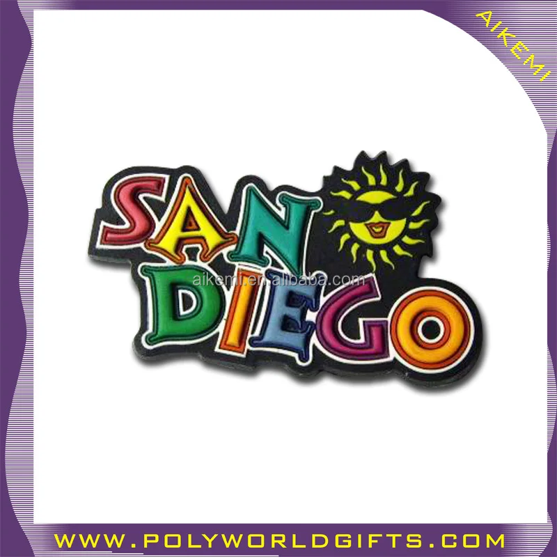 City Name 3D Custom Soft PVC Magnet,Promotion Gift 2D/3D PVC Fridge Magnet,Magnetic Sticker Rubber magnet souvenir