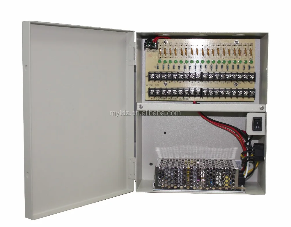 8-канальный сетевой видеорегистратор коробка распределения электропитания 24V AC CCTV 4 ампер