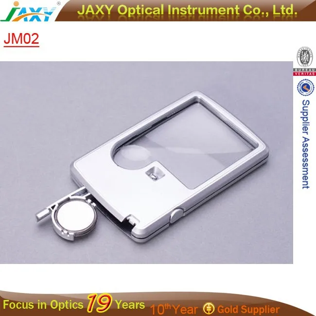 Лупа 3x и 6x из светодиодов кредитные карты стиль с кожаный чехол