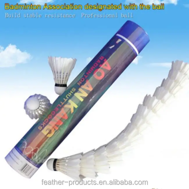 OEM Hot sell baton no.1 goose feather aeroplane badminton eg1130 shuttlecock