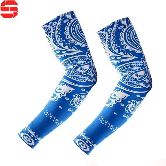 UV protection custom sublimation compression arm sleeve