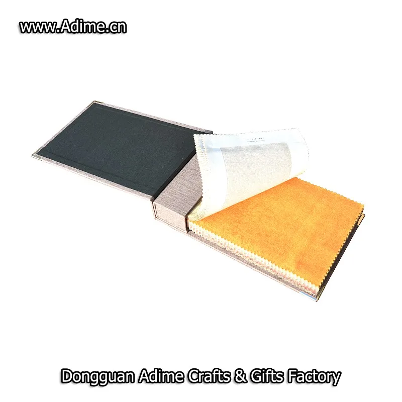 Cardboard Paper Fabric linen Sample Book Swatches Blind Sample Book