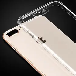 Four Corners Anti Crack Transparent Crashproof TPU, Strong GEL Case Cover for iPhone X/XS, XS MAX, XR, 7/8, 7/8 Plus Shock Proof