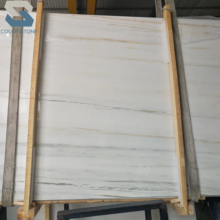 Chinese Royal white marble with gold vein slabs