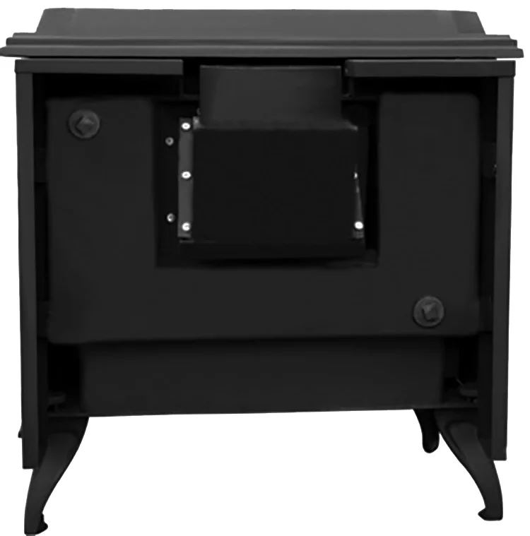 Durable Cast Iron Quality Classical Double Door Matt Black Paint Wood Burning Stove For Water Radiators