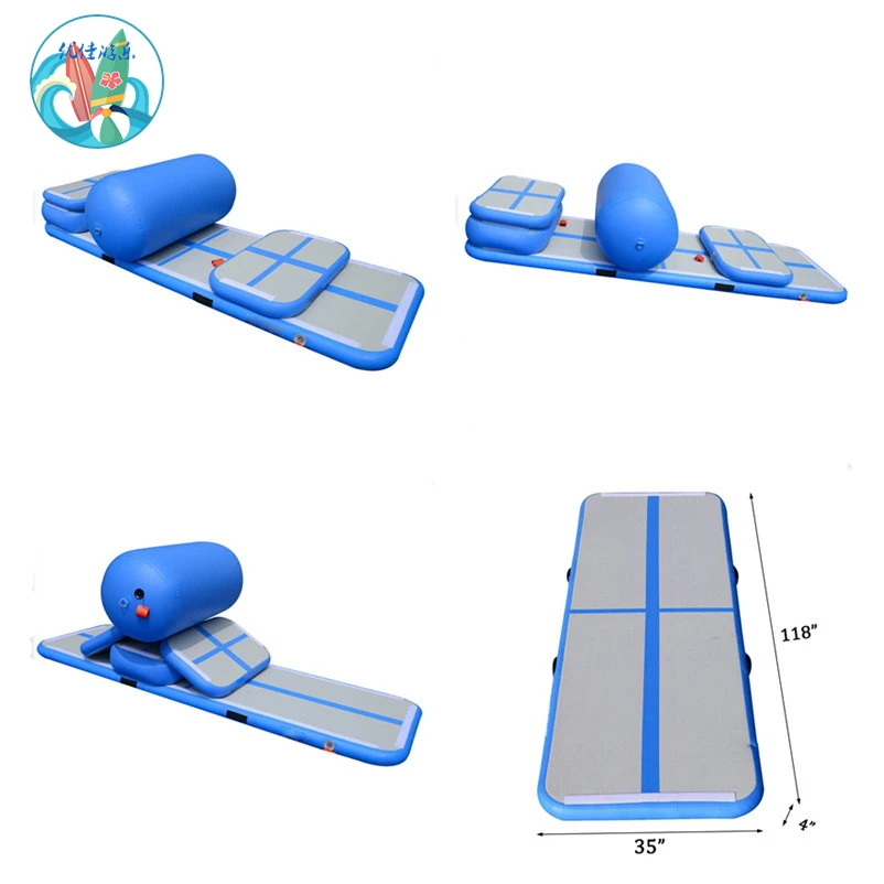 Customized air  floor inflatable air track mat gymnastics mat from China supplier