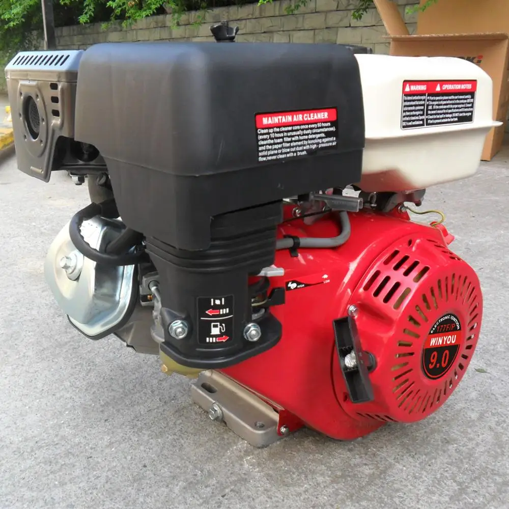 electric start air cooled small petrol gasoline engine 9hp