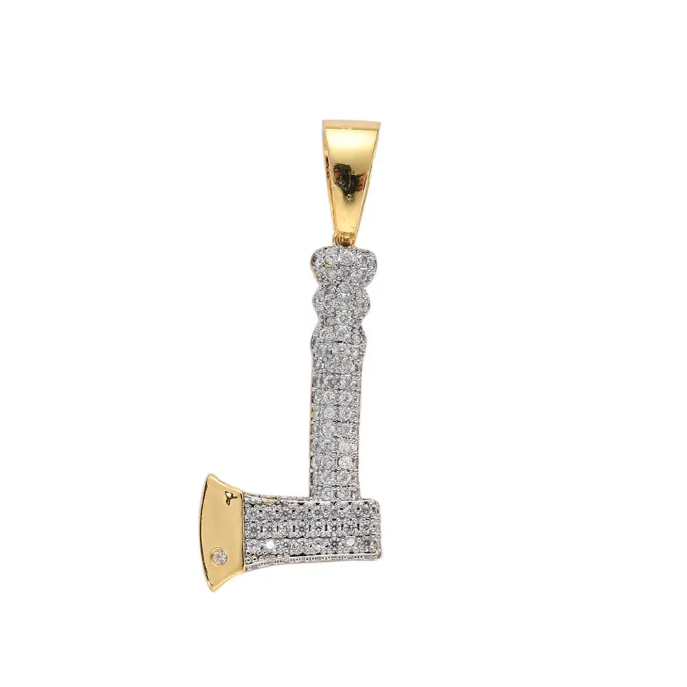 CN058  Hip Hop  Pendant Copper Micro pave with CZ stones Necklace Jewelry for men and women