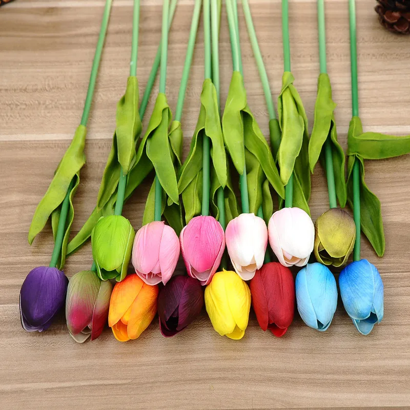 Cheap wholesale flowers artificial tulips for all occasions