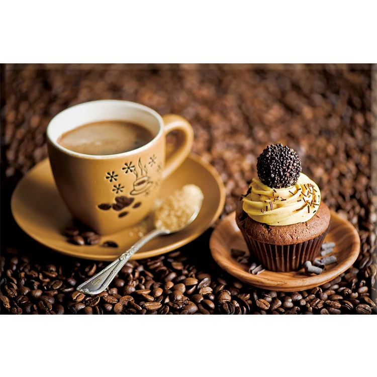 Модные Холст Картина wall art кофе Десерт алмазов картина вышивки крестом