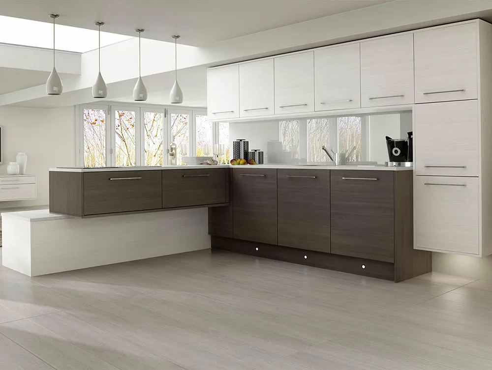 Canada modern aluminum handle kitchen design