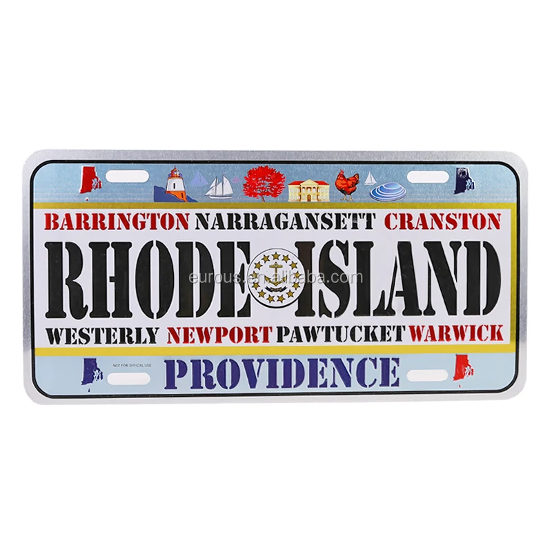 Factory Price Aluminum Mini Bike Number License Plate Design