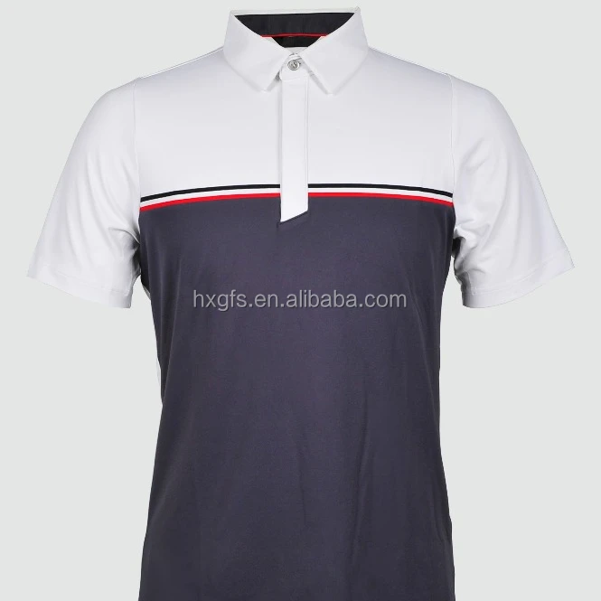 
China Supplier Wholesale Sport swear black and white Golf T Shirt 
