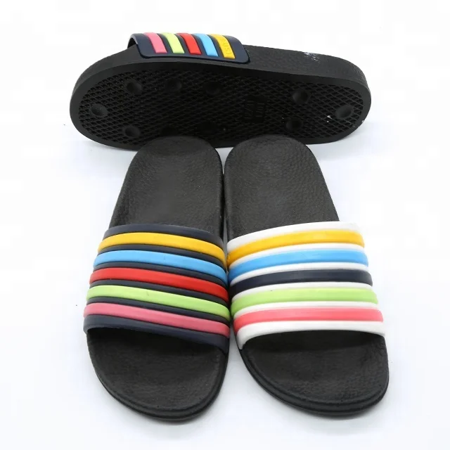 Wholesale Fashionable Design PU Strap Mens Casual Slides Slippers