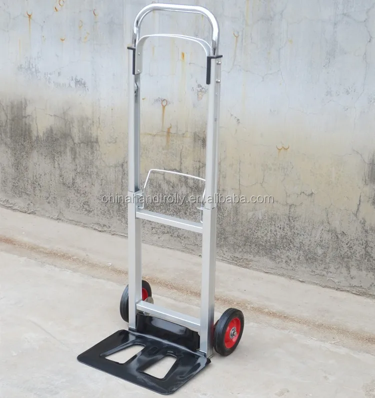 folding aluminum baggage dolly trolley