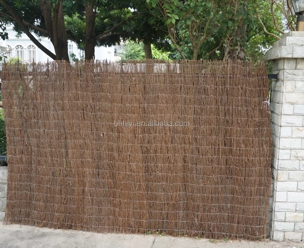 Natural Heather Fence Brushwood Screen Fencing Garden Farm Back Yard Fence Panels Screening Custom