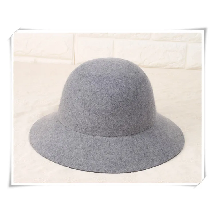 Wool Felt Cloche Hat for Ladies