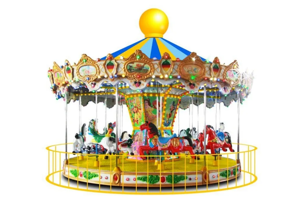 
attractive outdoor playground ride carousel 