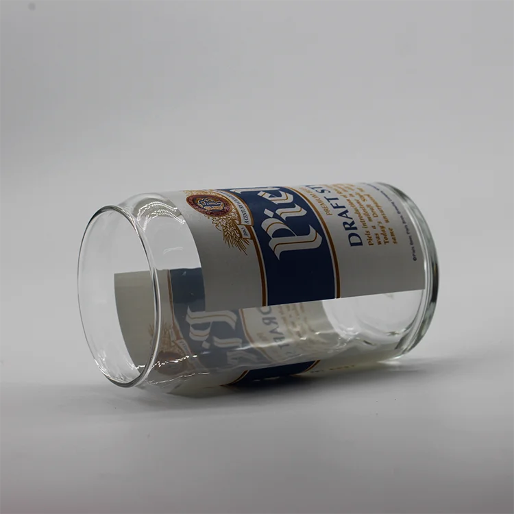 wholesale cup glasses 330ml beer tin can glass