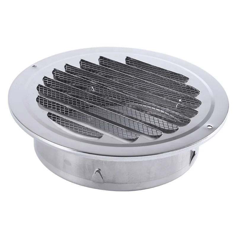 Top Manufacturer Ventilation Systems External Wall Stainless Steel Air Vent Cap with Insect Mesh Grille