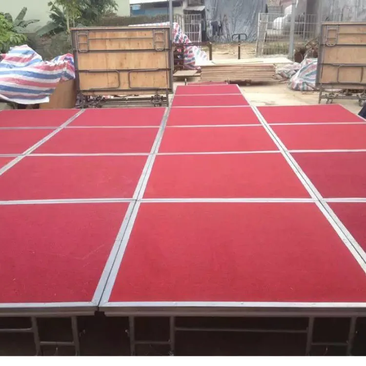 Foshan wholesale Adjustable foldable outdoor Steel Portable stage