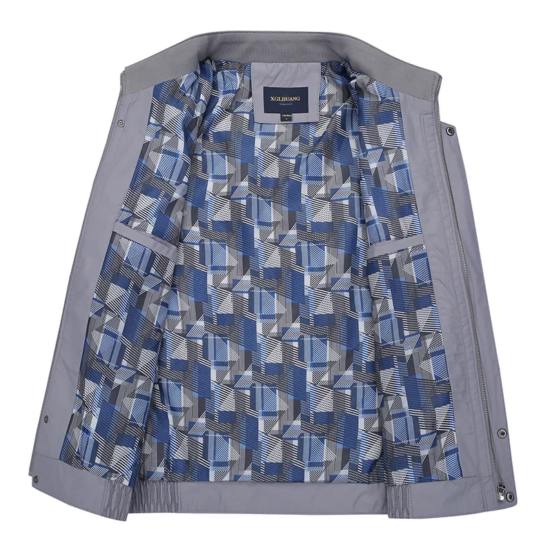 Fashion outdoor windbreaker men zippers winter casual jacket